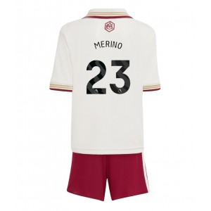 Fotbalové Dres Arsenal Mikel Merino #23 Dětské Třetí Oblečení 2025-26 Krátký Rukáv (+ trenýrky)